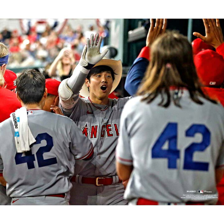 楽天市場】大谷翔平 カウボーイハット ハイファイブ 8x10 フォト 