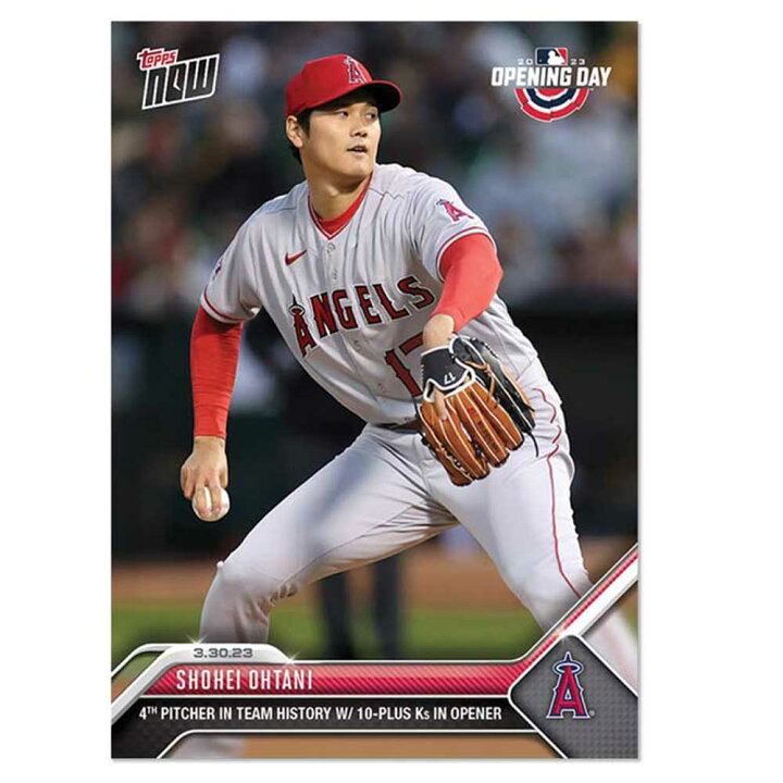 楽天市場】大谷翔平 #11 開幕戦での2桁奪三振は、チームの歴史上4人目 