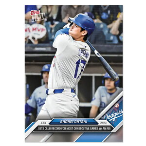 Jĕ #351 hW[X̋cVL^ƂȂ10Ȃœ_LOJ[h- Sets Club Record For Most Consecutive Games W/AN RBI Shohei Ohtani 2024 Topps Now Card 7/31