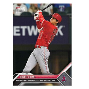 Jĕ #441 tgX^h֑ŋx116.1}C̓̃z[łLOJ[h Hardest OPPoCHR In Statcast History-116.1MPH - Shohei Ohtani 2023 MLB Topps Now Card
