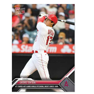 Jĕ #419 Ƃ3ňȏ4L^̂1958NȗƂȂLOJ[h 4Th Three-Hit Game While PitchingCMost Since 1958 - Shohei Ohtani 2023 MLB Topps Now Card