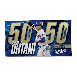 ySALE!zJĕ 50/50Nu bJ[[^I T[XEhW[X / Shohei Ohtani Los Angeles Dodgers WinCraft 50/50 Club 22'' x 42'' Single-Sided Locker Room Towel 10/24ׁI