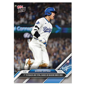 Jĕ #763 2001NȗƂȂV[Y400ۑŒB҂ƂȂLOJ[h - 1st To Reach 400 Total Bases in Season since 2001 - Shohei Ohtani 2024 Topps Now Card 11/2