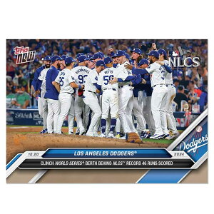 T[XEhW[X #861 iE[Õ|XgV[Yő_46_Ń[hV[Yo߂LOJ[h- Clinch World Series Berth Behind NLCS record 46 runs scored - Los Angeles Dodgers 2024 Topps 