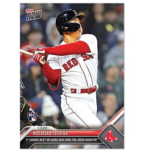 gc #41 O[X^[𒴂MLBz[łLOJ[h 1st Career MLB HR Soars High Over THE Green Monster - Masataka Yoshida 2023 MLB Topps Now Card