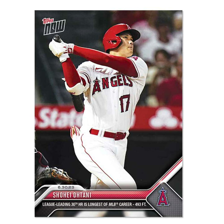 楽天市場】大谷翔平 #517 リーグトップかつ飛距離493フィートの特大の 