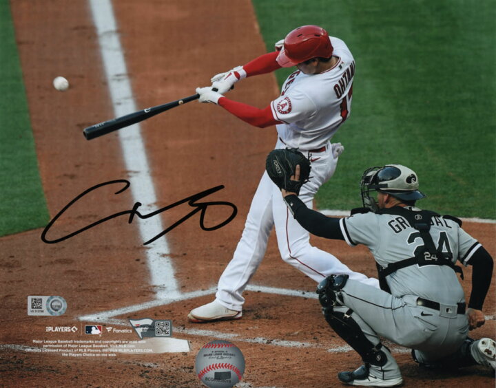 楽天市場】大谷翔平 2021 直筆サイン入り 8x10フォト (Hitting) 額装 