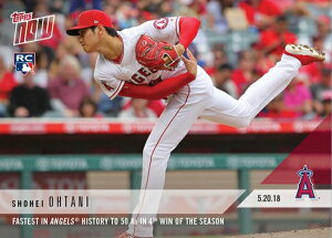 Jĕ #234 G[Xjő50DOULO J[h Fastest in Angels History to 50 Ks in 4th Win of the Season - Shohei Ohtani MLB Topps Now Card 6/4ׁI