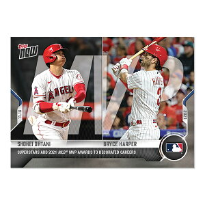 Jĕ&uCXEn[p[ #OS-42 [OMVP܋LOJ[h Superstars add 2021 MLB MVP Awards to decorated careers Shohei Ohtani & Bryce Harper - 2021 MLB Topps Now Card 12/13
