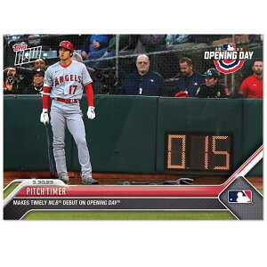 Jĕ #13 JŃsb`NbNꂽLOJ[h Makes Timely MLB Debut On Opening Day - Shohei Ohtani 2023 MLB Topps Now Card
