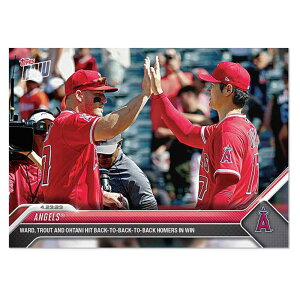 Jĕ #175 EH[hIAgEgIɑ3ҘAz[łLOJ[h Ward,Trout And Ohtani Hit Back-to-Back Homers In Win - Shohei Ohtani 2023 MLB Topps Now Card