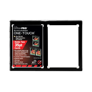 yEgv UltraPro Wpiz35PT 2J[h UV^b`}Olbgz_[ g 1mm #15112 | 35PT 2-Card Black Border UV ONE-TOUCH Magnetic Holder