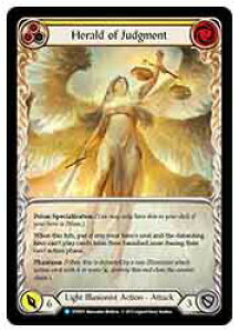 �yFLESH AND BLOOD�zHerald of Judgment [R](DTD013)[Extended Art]��