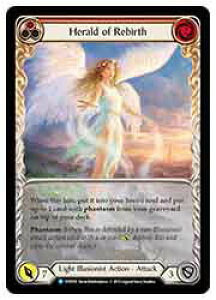 �yFLESH AND BLOOD�zHerald of Rebirth [��][R](DTD020)[Extended Art]��