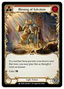 �yFLESH AND BLOOD�z(Rainbow Foil) Blessing of Salvation[��][R](DTD085)��