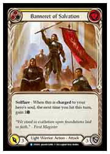 �yFLESH AND BLOOD�z(Rainbow Foil) Banneret of Salvation [R](DTD055)��