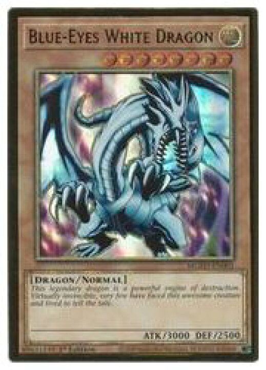 楽天市場】【遊戯王 英語版】Blue-Eyes White Dragon(PG)(1st)(青眼の 