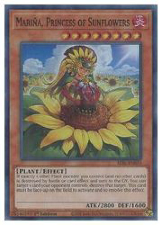楽天市場 遊戯王 英語版 Marina Princess Of Sunflowers Sr 1st 姫葵マリーナ スーパーレア カードマックス秋葉原 楽天市場店