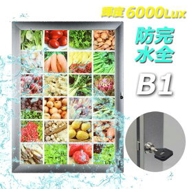 LED ライトパネル 完全防水 B1サイズ ソレイユアルミ 防水看板 超高輝度6000Lux 送料無料