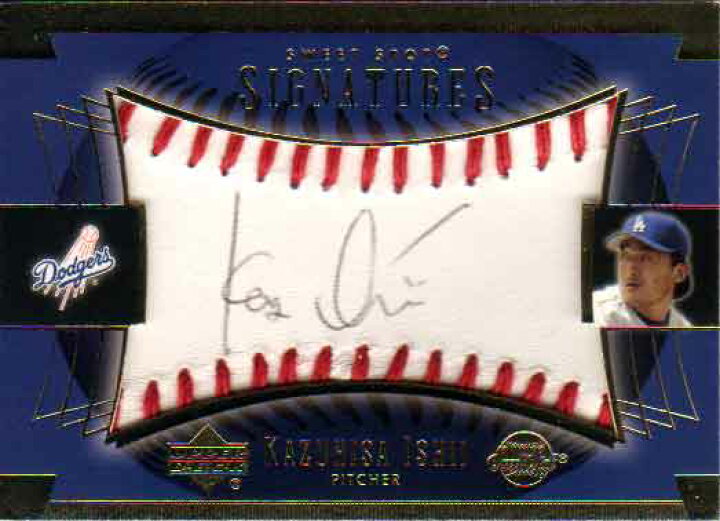 楽天市場】石井一久 2003 Upper Deck Sweet Spot Autographed Card Kaz 