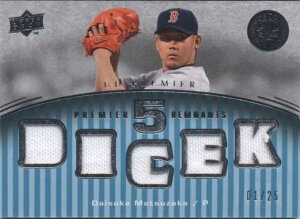 yt@[Xgio[z 2007 Upper Deck Premier Remnants DICE-K 5 Times Jersey Card 1/25 Daisuke Matsuzaka