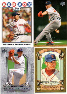 松坂大輔 メジャーリーグ 4枚カードセット Daisuke Matsuzaka MLB 4-Cards Set (014)