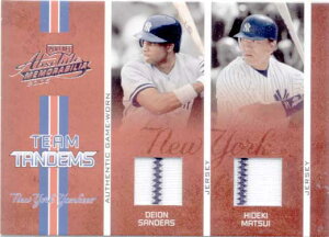G 2006 Playoff Absolute Memorabilia Jersey Card /125 D.Sanders & Hideki Matsui