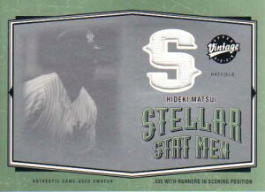 松井秀喜 2004 Upper Deck Vintage Stellan Stat Men Jersey Card Hideki Matsui