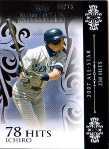 C`[ 2008 Topps Moments & Milestone 78 Hits Sirial Card /25 Ichiro