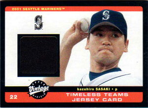 ���X�؎�_ 2001 Upper Deck Vintage Timeless Teams Jersey Card Kazuhiro Sasaki