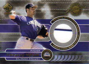 �g�䗝�l 2001 Pacific Authentic Game Jersey Card Masato Yoshii