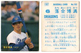 カルビー1987 プロ野球チップス No.102 落合博満(C)