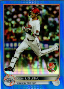 Topps2022 Chrome NPB �v���싅�J�[�h 150������(Blue Refractor)�p������ �J�[�h No.34 �F���E�� Koki Ugusa
