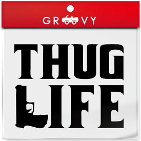 ヒップホップ hiphop ステッカー ストリート ギャング シール THUG LIFE 銃 車用 サグライフ アクセサリー ブランド アウトドア グッズ 雑貨 おもしろ かっこいい おしゃれ