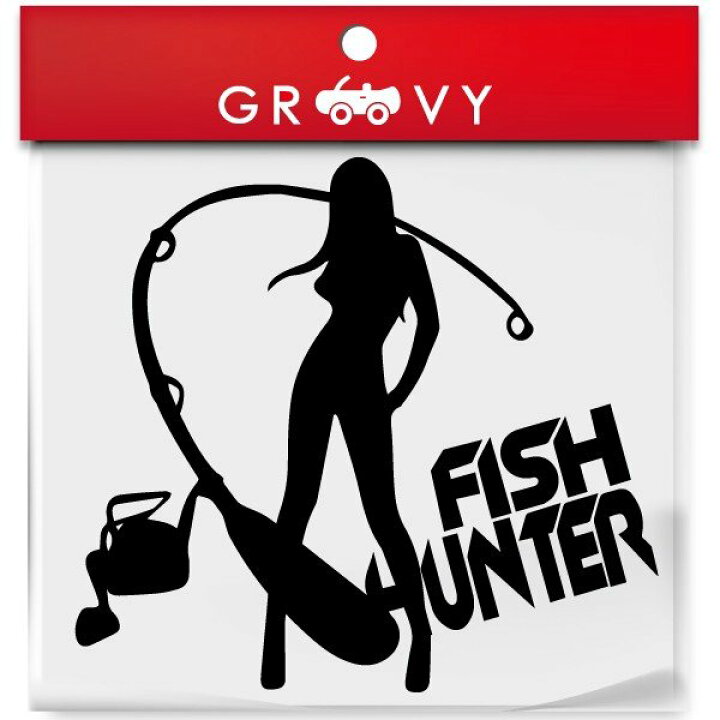 楽天市場 魚 釣り セクシー 女子 Fish Hunter ステッカー カッコイイ バス釣り ルアー リール ロッド ライン 車 自動車 シール エンブレム デカール アクセサリー ブランド アウトドア グッズ 雑貨 おもしろ かっこいい おしゃれ Care Design 楽天市場店