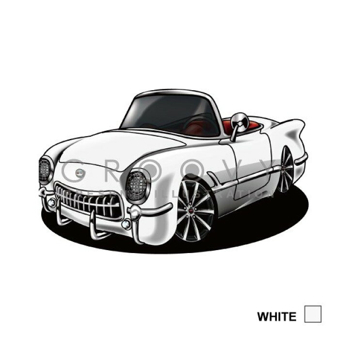 楽天市場 車好き プレゼント シボレー コルベット C1初代 車 イラスト 版高級フレーム グルービー Chevrolet Corvette 納車 祝い パーツ カスタム ギフト グッズ おしゃれ かっこいい アート アクセサリー Care Design 楽天市場店