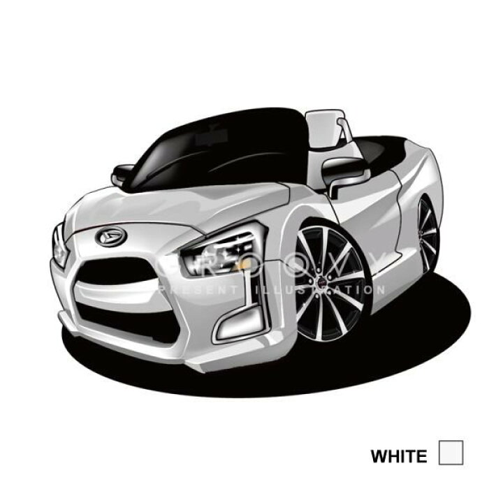 楽天市場 車好き プレゼント ダイハツ 新型 コペン 車 イラスト 版フレーム グルービー Daihatsu Copen New ニュー 納車 祝い パーツ カスタム ギフト グッズ おしゃれ かっこいい アート アクセサリー Care Design 楽天市場店