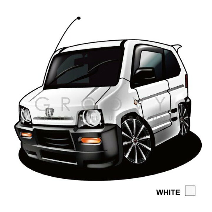 楽天市場 車好き プレゼント ホンダ Z 車 イラスト 2l版 グルービー Honda Honda 納車 祝い パーツ カスタム ギフト グッズ おしゃれ かっこいい アート アクセサリー Care Design 楽天市場店