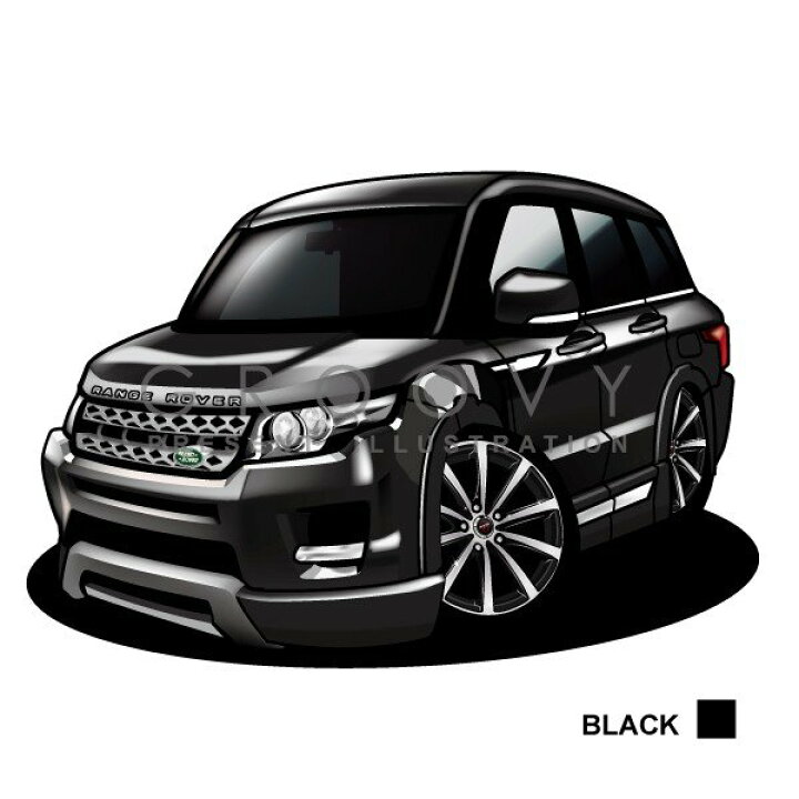楽天市場 車好き プレゼント ランドローバー レンジローバー イヴォーク 車 イラスト 版高級フレーム グルービー Land Rover Range Rover 納車 祝い パーツ カスタム ギフト グッズ おしゃれ かっこいい アート アクセサリー Care Design 楽天市場店
