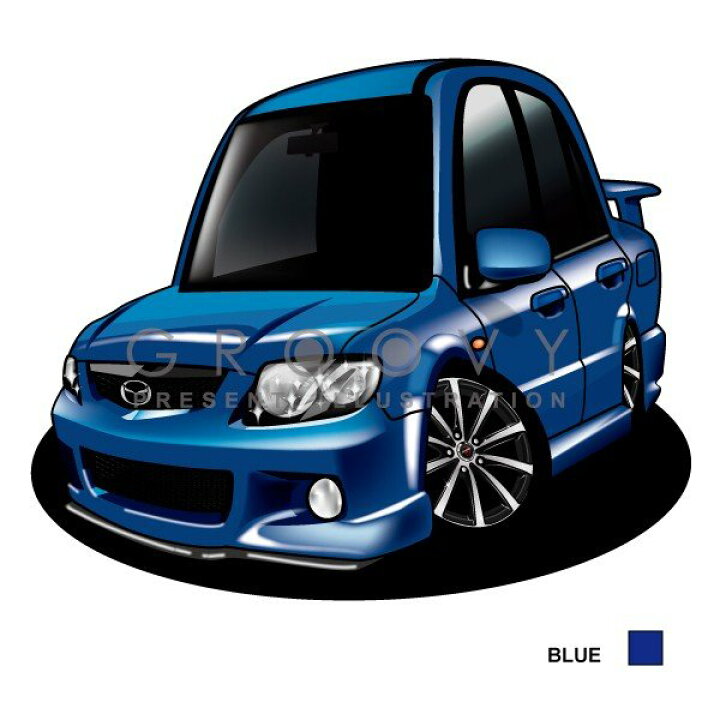 楽天市場 車好き プレゼント マツダ ファミリア 車 イラスト 版高級フレーム グルービー Mazda Mazda Familia 納車 祝い パーツ カスタム ギフト グッズ おしゃれ かっこいい アート アクセサリー Care Design 楽天市場店