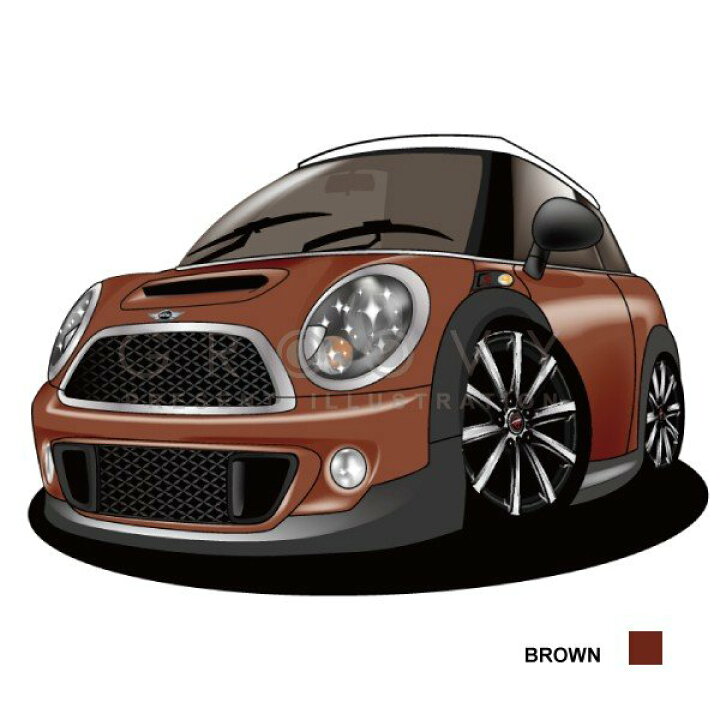 楽天市場 車好き プレゼント ミニ ミニクーパー S 車 イラスト 2l版 グルービー Mini 納車 祝い パーツ カスタム ギフト グッズ おしゃれ かっこいい アート アクセサリー Care Design 楽天市場店