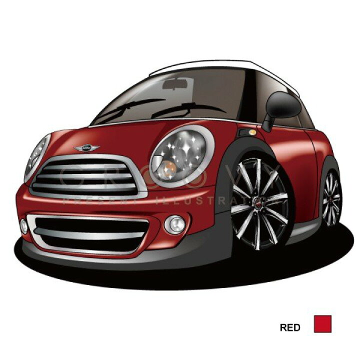 楽天市場 車好き プレゼント ミニ ミニクーパー 車 イラスト 2l版 グルービー Mini 納車 祝い パーツ カスタム ギフト グッズ おしゃれ かっこいい アート アクセサリー Care Design 楽天市場店