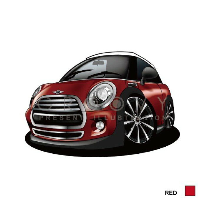楽天市場 車好き プレゼント ミニ ミニクーパー タイプ３ 車 イラスト 版高級フレーム グルービー Mini 納車 祝い パーツ カスタム ギフト グッズ おしゃれ かっこいい アート アクセサリー Care Design 楽天市場店