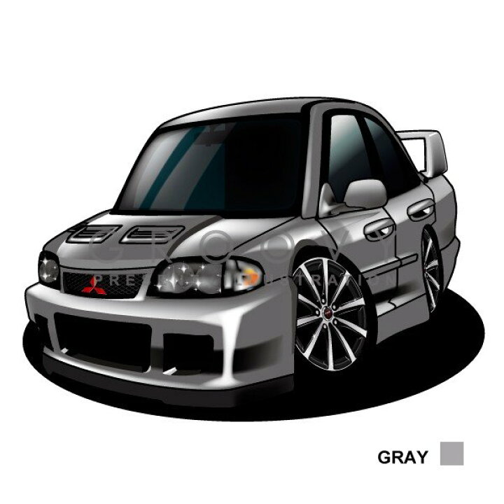 楽天市場】【マグカップ もOK】 車 イラスト 三菱 ランサー 