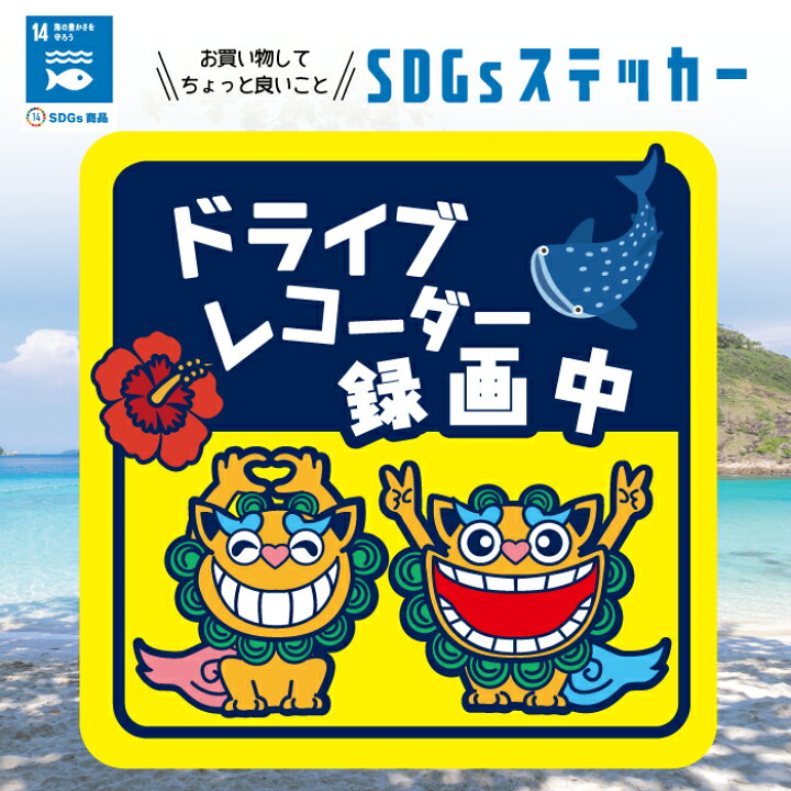 楽天市場】SDGs 寄付 シーサー ドライブレコーダー 録画中 ドラレコ 