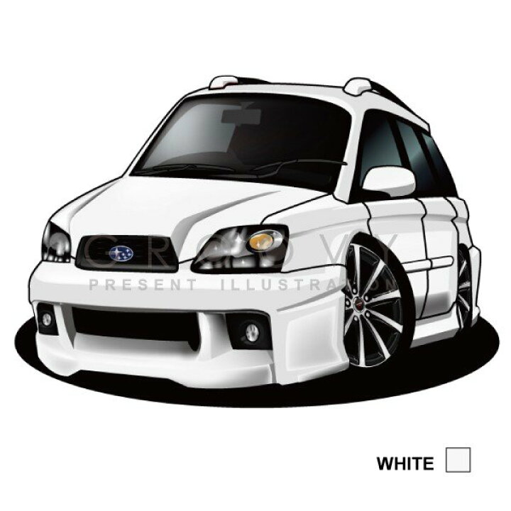 楽天市場 車好き プレゼント スバル レガシィ Bh5 車 イラスト 2l版 グルービー Subaru Legacy レガシー Bh5 納車 祝い パーツ カスタム ギフト グッズ おしゃれ かっこいい アート アクセサリー Care Design 楽天市場店