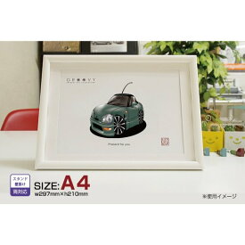 【マグカップ もOK】 車 イラスト スズキ カプチーノ 車好き プレゼント 選べる フレーム グルービー SUZUKI cuppuccino 納車 祝い オリジナル オーダー 記念品 パーツ カスタム ギフト グッズ おしゃれ かっこいい アート アクセサリー