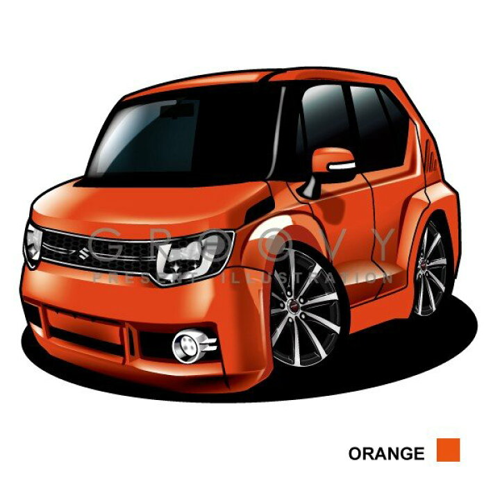 楽天市場 車好き プレゼント スズキ イグニス 車 イラスト 2l版 グルービー Suzuki Ignis 納車 祝い パーツ カスタム ギフト グッズ おしゃれ かっこいい アート アクセサリー Care Design 楽天市場店