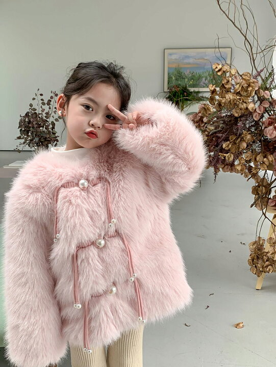 楽天市場】キッズ ファーコート 毛皮コート 子供ファーコート ボア 