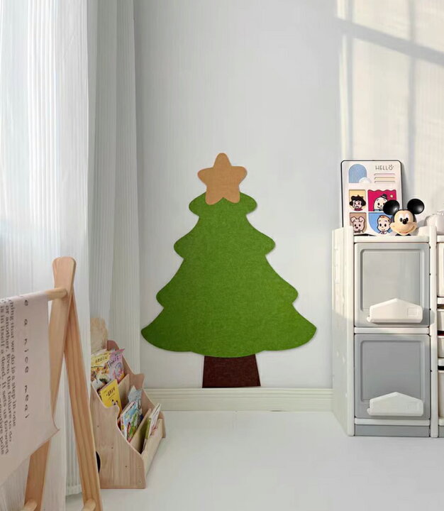 楽天市場】クリスマス ツリー 壁 貼る コルクボード 壁掛け  